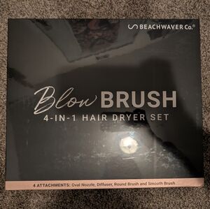 The Beachwaver Co. Blow Brush 4-in-1 Hair Dryer Set - Black